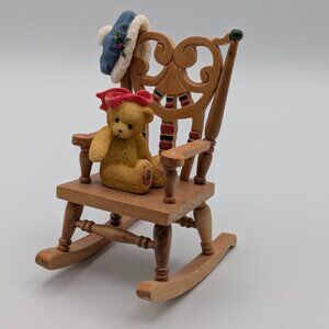 Cherished Teddies Old Fashioned Christmas Rocking Chair (533823) 1999